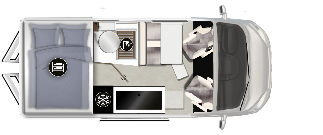 KARMANN MOBIL DEXTER 581 PALANDY 4 OSOBY - HK03